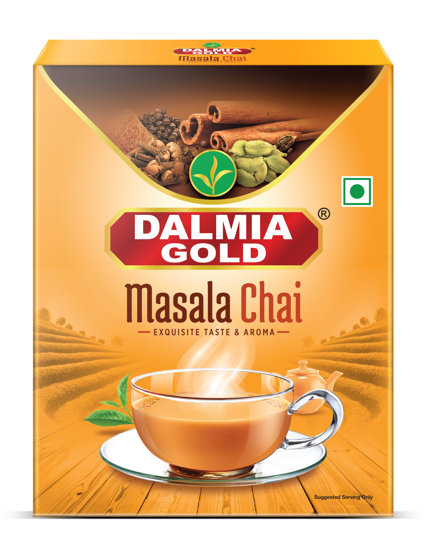 Dalmia Gold Masala Chai - 250gms (Monocarton Pack) | Premium Masala Kadak Chai with 100% Authentic Natural Indian Spices |